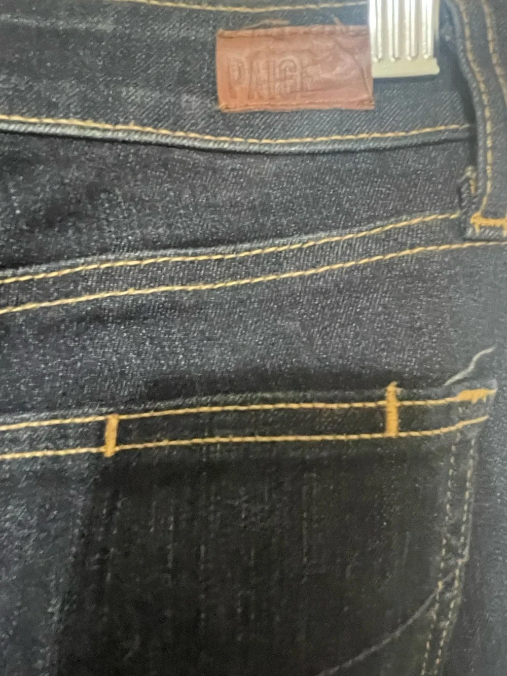 PAIGE Verdugo Ultra Skinny Jeans Women’s 28 Dark Wash Mid Rise Stretch Designer - Picture 6 of 8